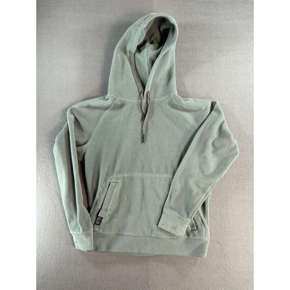 MTN OPS Hoodie Mens Small Green Fleece Pullover Kangaroo Pocket Logo Outdoor